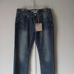 Free Planet Girls Skinny Embellished Jeans